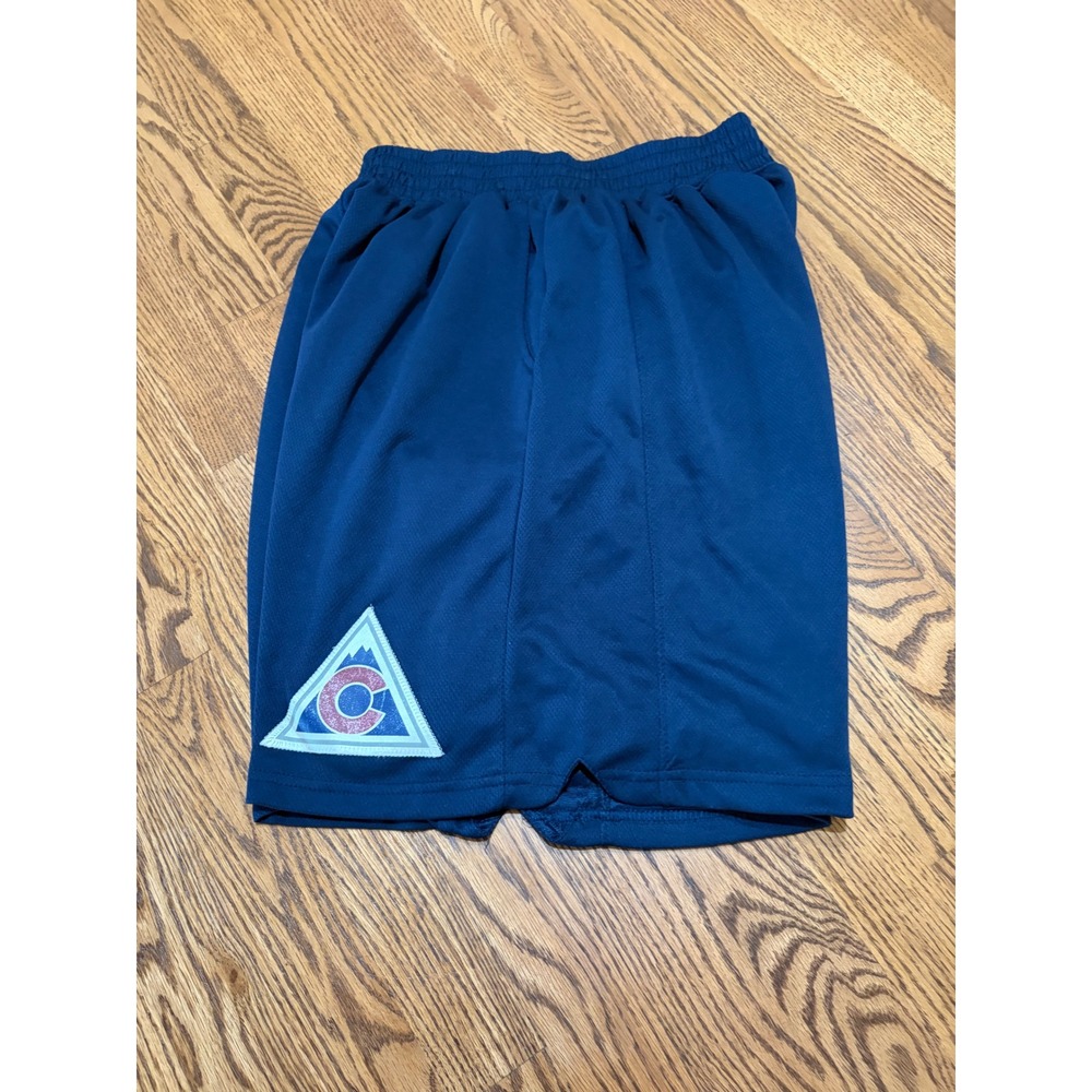 Arena Col Athletic Shorts Mens L Navy Blue Colorado Rockies Avalanche Alternate